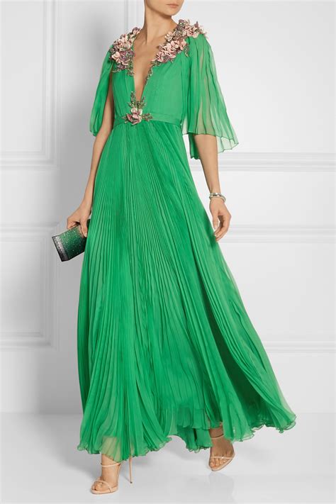 gucci green dress ss19